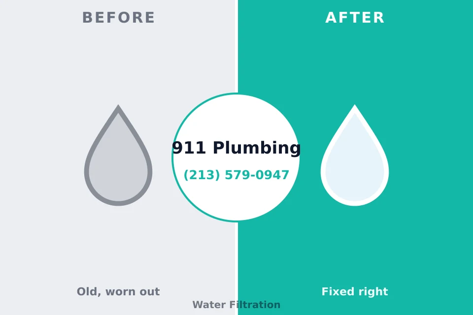 Before and after: plumbing company Redby, MN